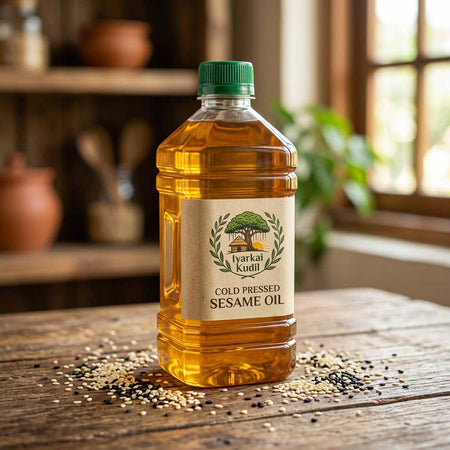 Cold Pressed Sesame Oil - மர செக்கு நல்லெண்ணெய்