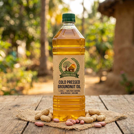 Cold Pressed Groundnut Oil - மர செக்கு கடலை எண்ணெய்